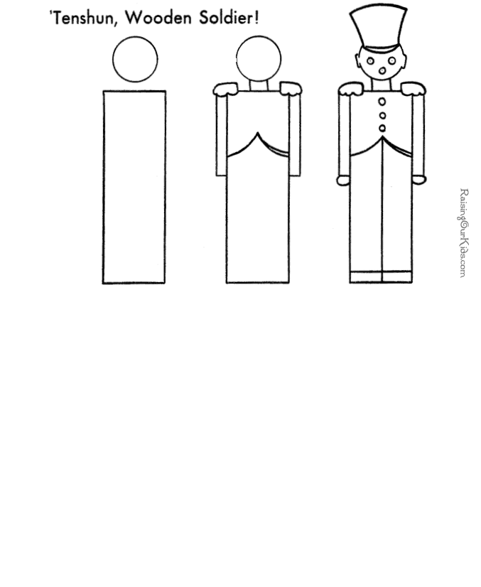 How to draw a toy soldier