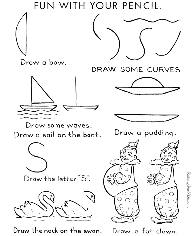 Printable Finish the Picture Drawings