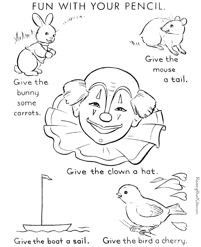Printable Fun to Draw for kids