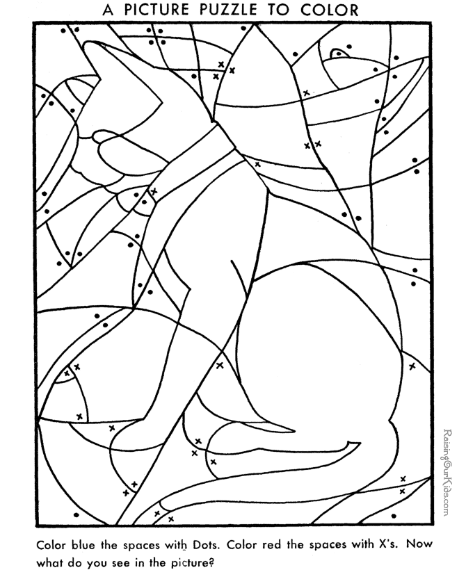 printable hidden picture coloring pages - photo #2