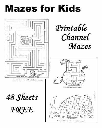 Mazes for Kids Printable and Free