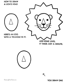 How to draw lion