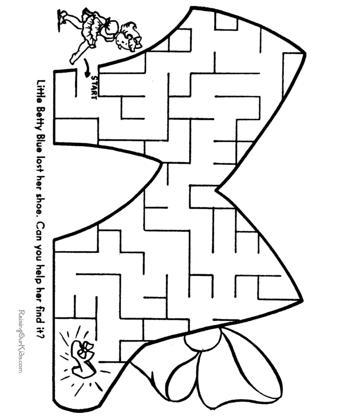 Free Mazes - Printable activities for kids